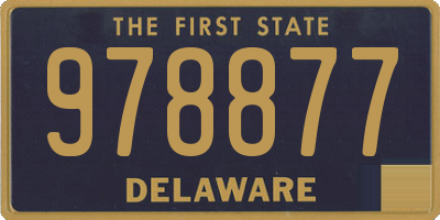 DE license plate 978877