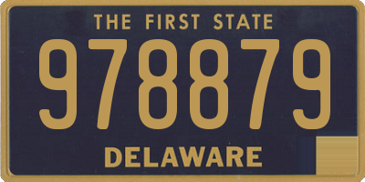 DE license plate 978879