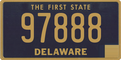 DE license plate 97888