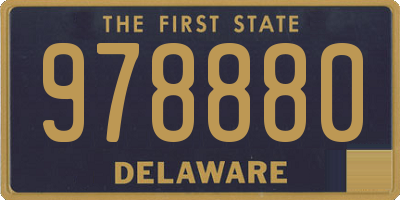 DE license plate 978880