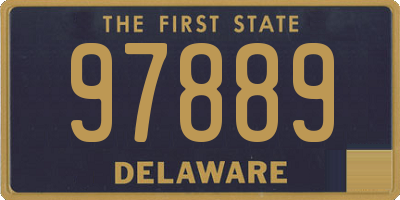 DE license plate 97889