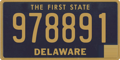 DE license plate 978891