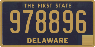 DE license plate 978896