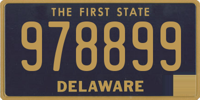 DE license plate 978899