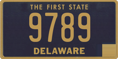 DE license plate 9789