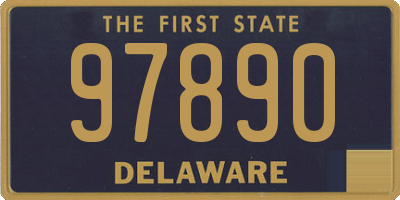 DE license plate 97890