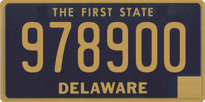 DE license plate 978900