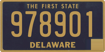 DE license plate 978901