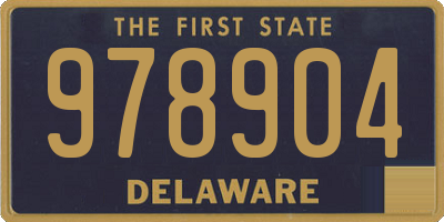 DE license plate 978904