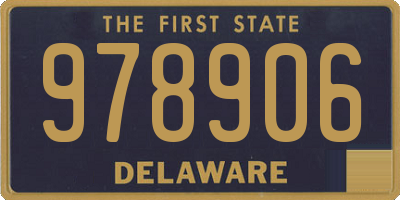 DE license plate 978906