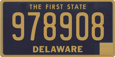 DE license plate 978908