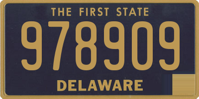 DE license plate 978909