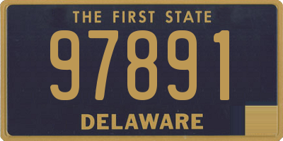 DE license plate 97891