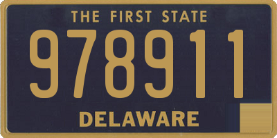 DE license plate 978911