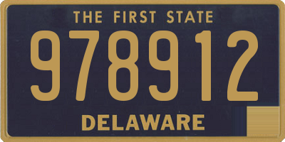 DE license plate 978912