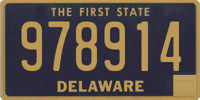 DE license plate 978914