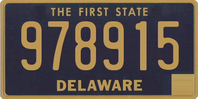 DE license plate 978915