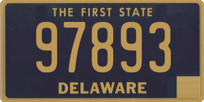 DE license plate 97893