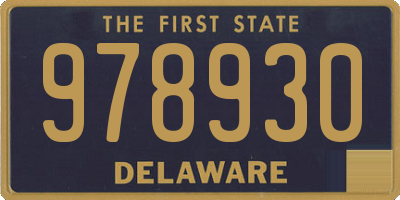 DE license plate 978930