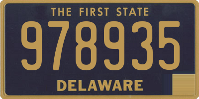 DE license plate 978935