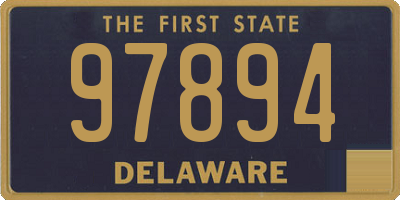 DE license plate 97894