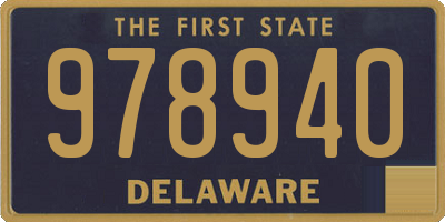 DE license plate 978940