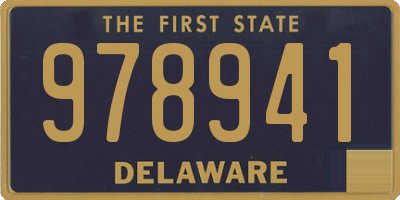 DE license plate 978941