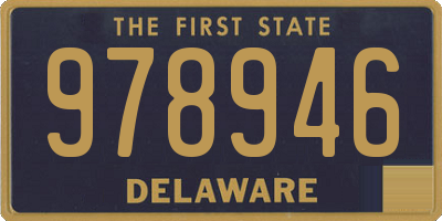 DE license plate 978946