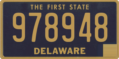 DE license plate 978948