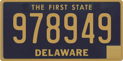 DE license plate 978949