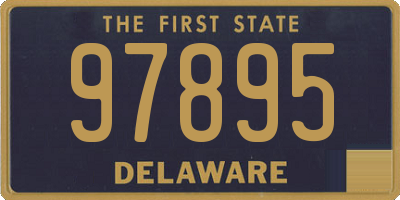 DE license plate 97895
