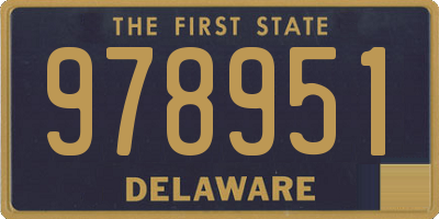 DE license plate 978951