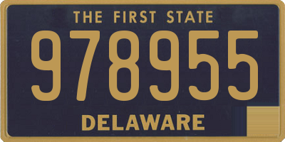 DE license plate 978955