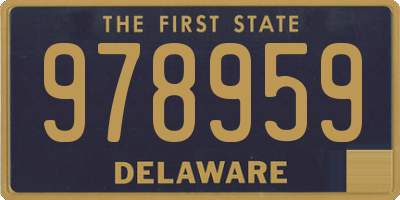 DE license plate 978959