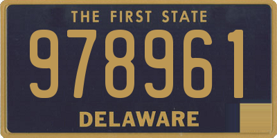 DE license plate 978961