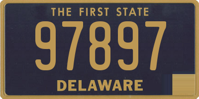 DE license plate 97897