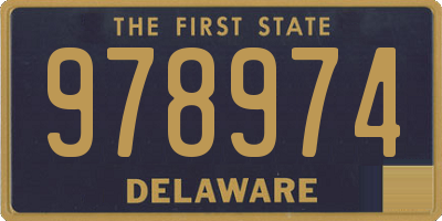 DE license plate 978974