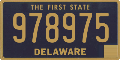 DE license plate 978975