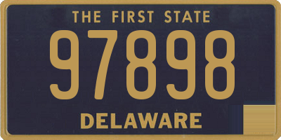 DE license plate 97898