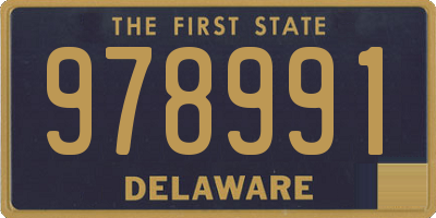 DE license plate 978991