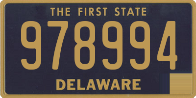 DE license plate 978994