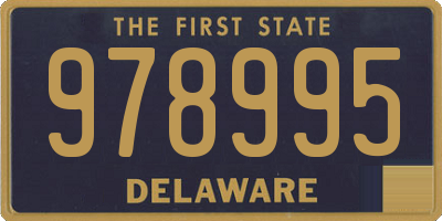 DE license plate 978995