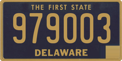DE license plate 979003