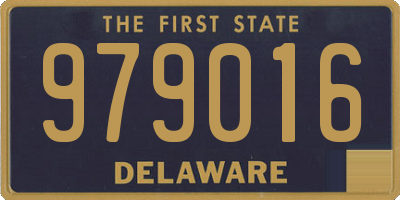 DE license plate 979016