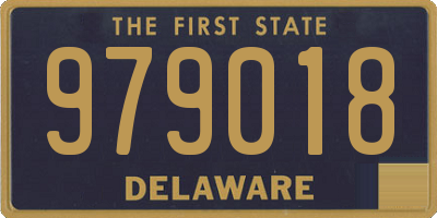 DE license plate 979018
