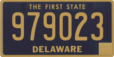 DE license plate 979023