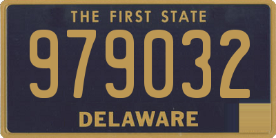 DE license plate 979032