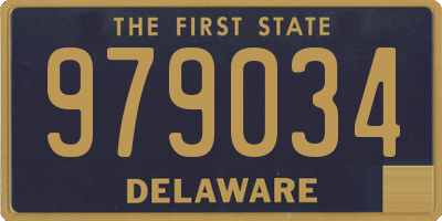 DE license plate 979034