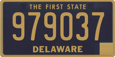 DE license plate 979037