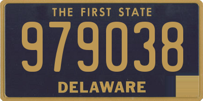 DE license plate 979038